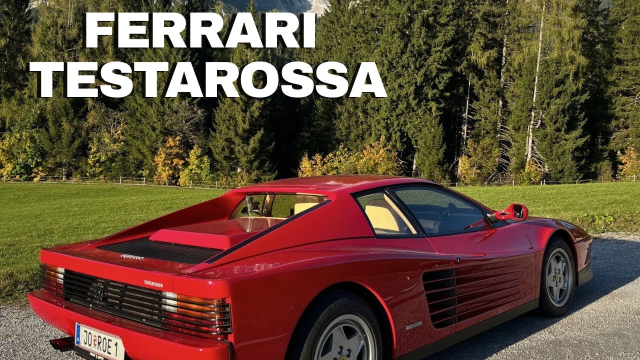 Driving a Ferrari Testarossa in the Mountains — Pure '80s Magic