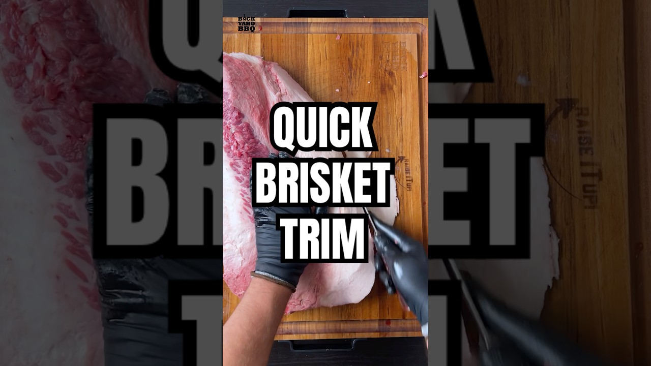 Quick Brisket Trim
