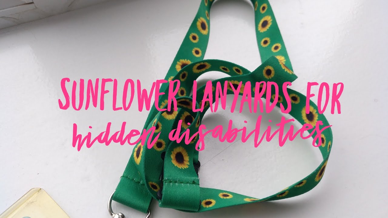 Sunflower lanyard for hidden disabilities YouTube