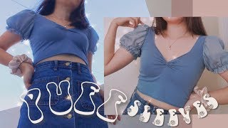 DIY Puff Sleeve Crop Top 2022