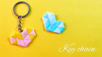 Key chain with plastic straw // key chain making