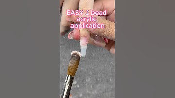 Easy 2 bead acrylic application #acrylicnails #nails #oddlysatisfying