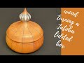 woodturning: lidded box jatoba