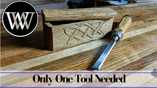 Watch more hand tool fun here http://vid.io/xoYa I was challenged to make a box so I decided to make it with just a chisel out of a ...