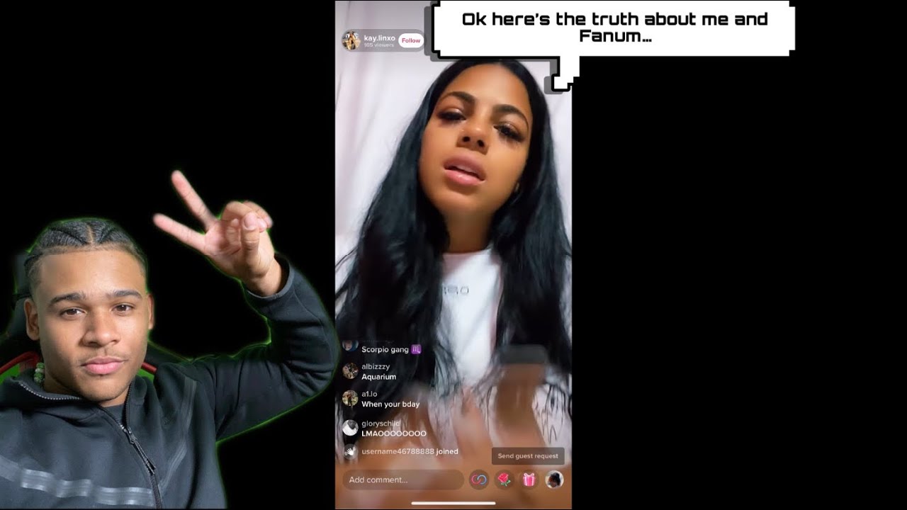 Kay Linx Goes TiktTok Live and Talks About Why Her & Fanum are Not Dating... YouTube