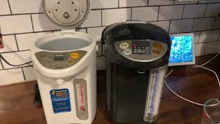 Tiger and Zojirushi water boiler review
I tested out two water boilers: the Tiger Water Boiler and the Zojirushi water boiler. Both brought water to a boil in a hurry, and its really nice to have hot water on tap all day. Take a look at my review at www.blog.bestbuy.ca . Tiger and Zojirushi water boiler review