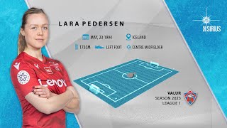 Lara Kristín Pedersen (Valur) .Season 2023 .Centre Midfielder