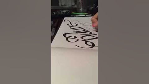 Endure Calligraphy // Time Lapse