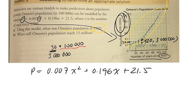 How to solve problems using quadratic models 6.6 example 3 gr 10 academic