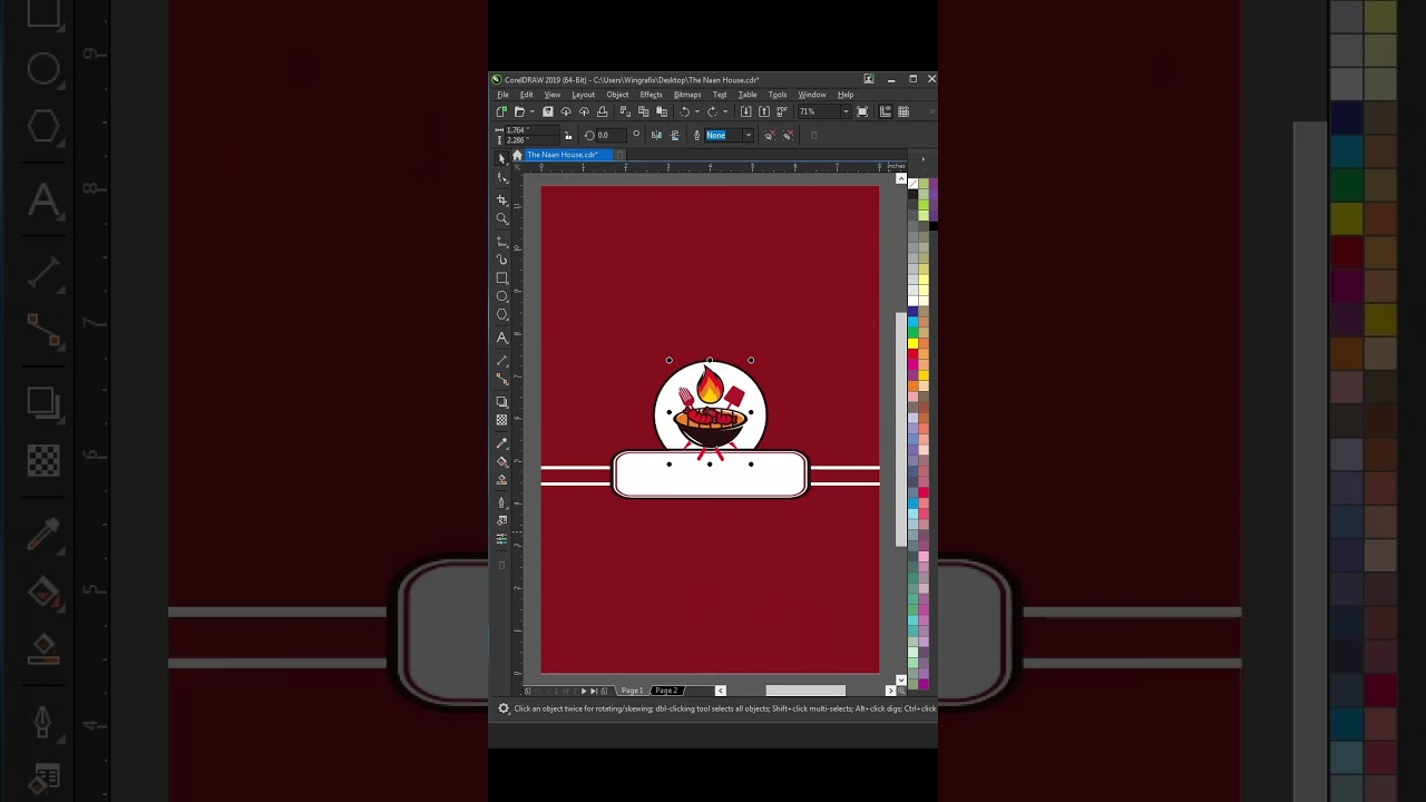 Restaurant menu card design 