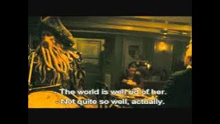 Davy Jones i cannont be summoned like some mongrel pup.