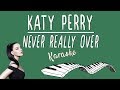 Never Really Over KARAOKE (Piano Instrumental)
