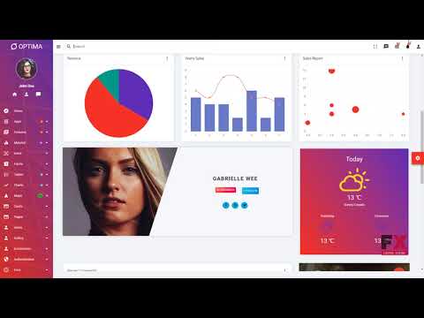 Optima - Angular 5 Material Design Admin Template        Kenrick Shin