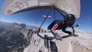 Hanggliding Dolomites Part 1 Chasing Hikers On Plattkofel  Tony Marty