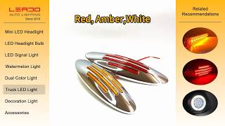 Wholesale DC12V Truck Decorative 6‘’ LED Marker Lights Side Marker Light for Trailer Car & Truck New