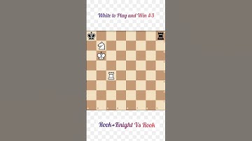 Rook+KnightVsRook Endgame #chess #chessendgame #rookendgame #chesstactics #endgamestrategy #shorts
