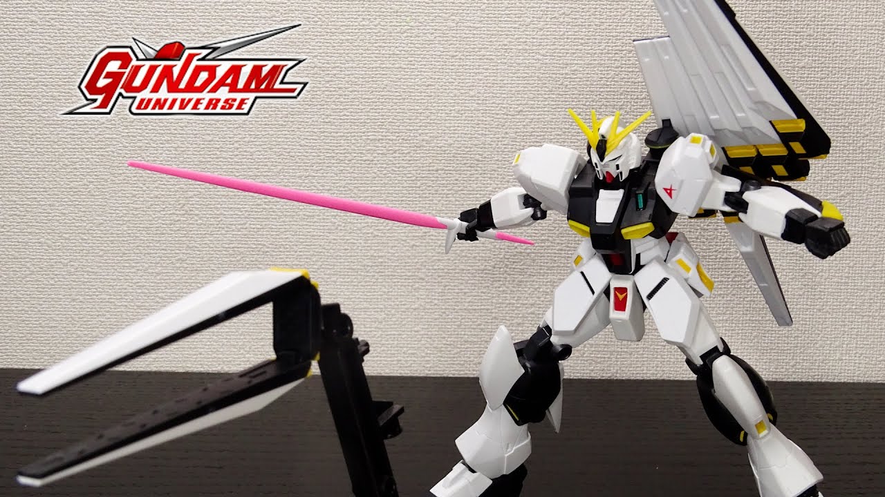 ガンダムユニバース Rx 93 Nガンダム 約3 000円でファンネル付き 可動バッチリでポージングが決まる Gundam Universe レビュー Youtube