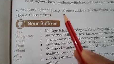 Class - 8, English Grammar ,Chapter - 16 Prefix & Suffix, Date: 03/02/22