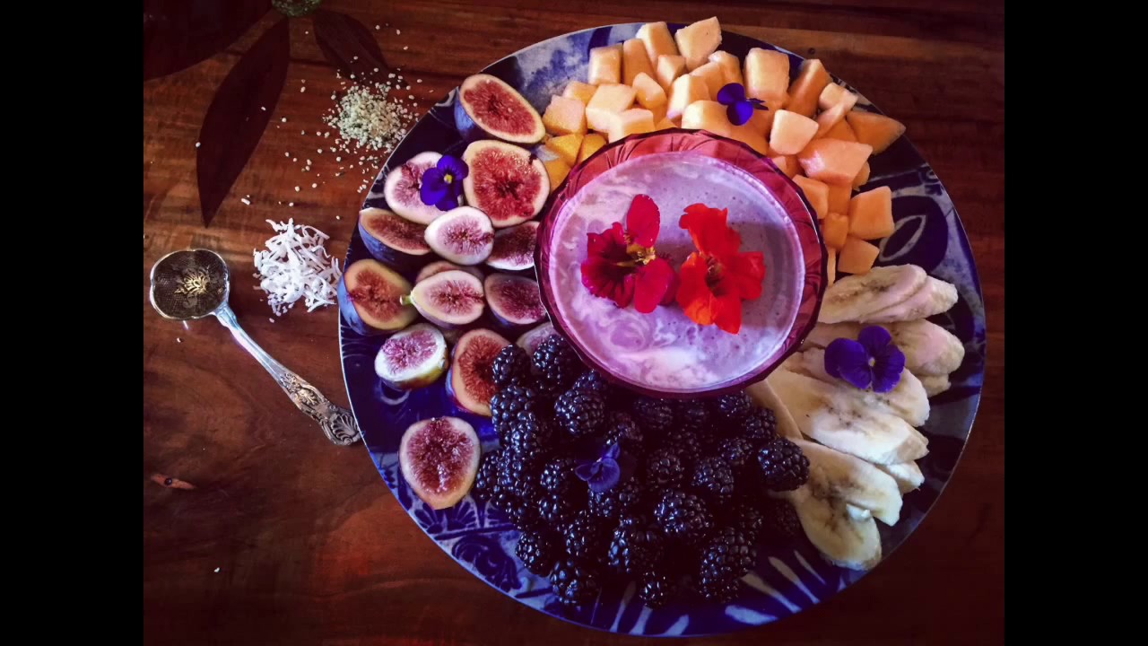 Beautiful Vegan Food and Veganic Organic Garden.