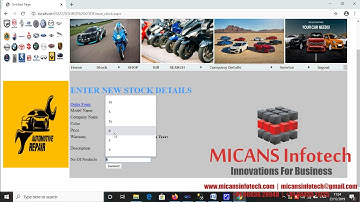 AUTOMOBILE WAREHOUSE PORTAL SOFTWARE - DOTNET PROJECT(ASP.NET)