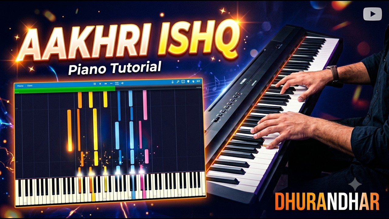 Allah Rakhi Partition AAKHRI ISHQ - Notes+Sheet+MIDI - EASY Piano Tutorial - YouTube