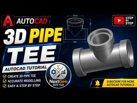 Level Up Your Piping Design Skills: AutoCAD 3D Tee Guide