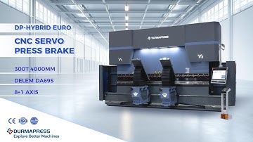 DURMAPRESS DP-HYBRID EURO CNC Press Brake With DA69S & Bending Follower