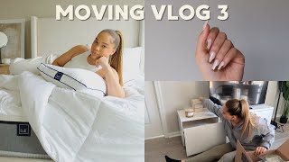 MOVING VLOG 3| Room Setup ft Lull, Testing New Nail Tech, Unpacking, Grocery Shopping, etc