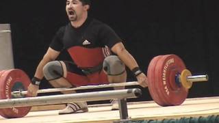 american open 2011 mens 85 class PART 1 of snatch