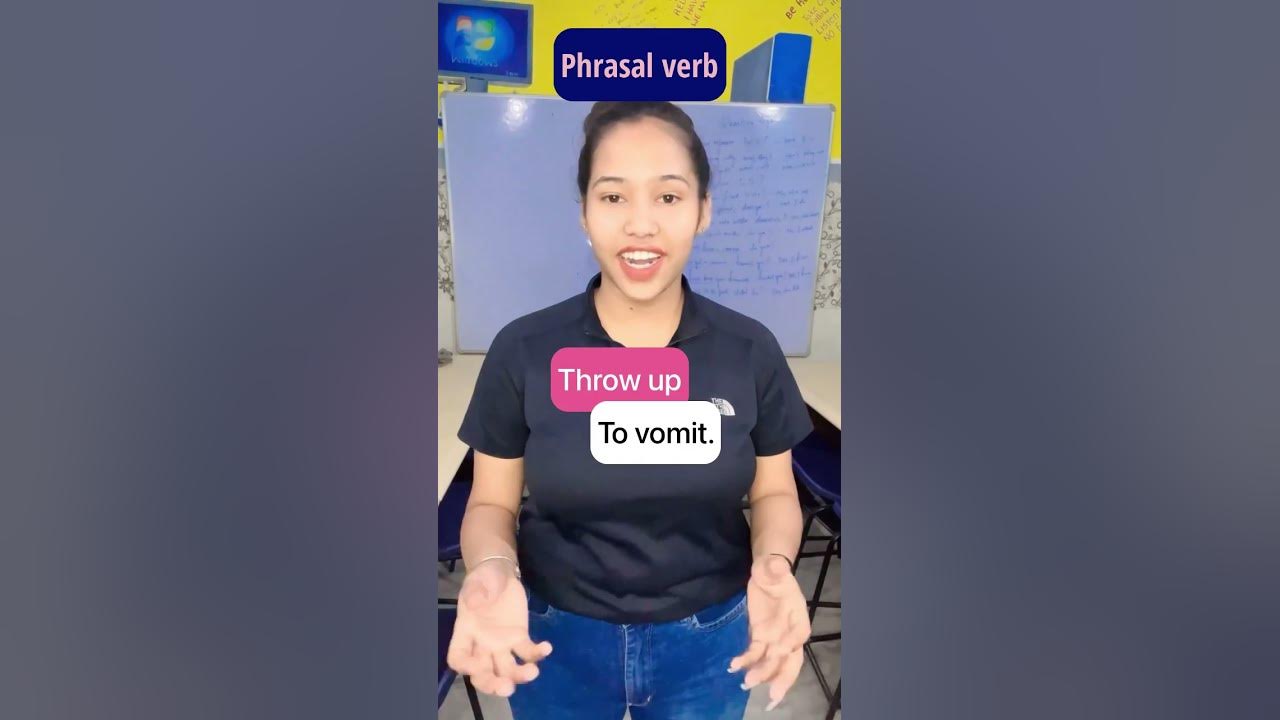 Phrasal verb ‘Throw up’ learnenglish english grammar vocabulary 