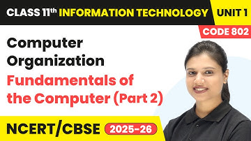 Computer Organization - Fundamentals of the Computer (Part 2) | Class 11 IT Unit 1 (Code 802) Part B