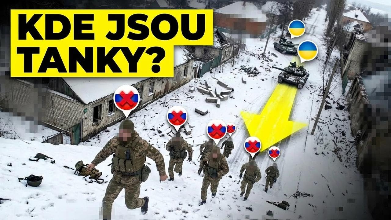 Něco způsobilo, že ruské tanky na frontě u Charkova záhadně zmizely