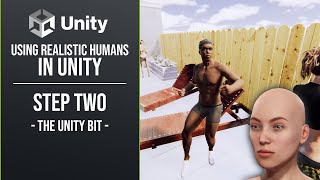 Using Realistic humans in Unity part 2