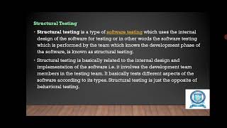 Functional testing and structural testing