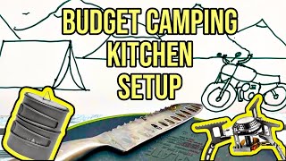 Do MORE Motocamping with Less Money | budget kitchen setup for camping