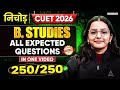 CUET 2026 Business Studies All Expected Questions One Shot | CUET Nichod | Score 250/250