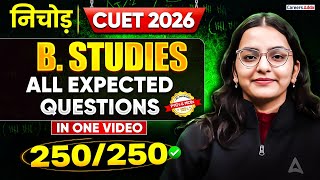 CUET 2026 Business Studies All Expected Questions One Shot | CUET Nichod | Score 250/250