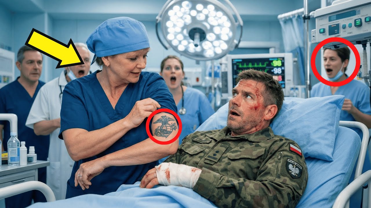 Dowódca Marines odmówił pomocy… aż pielęgniarka pokazała tatuaż swojej jednostki.