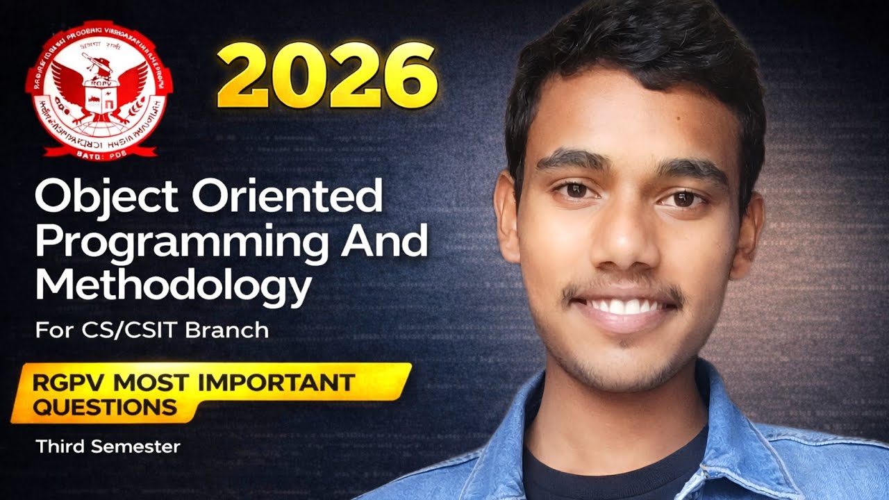 RGPV OOPM Important Questions 2026 | Most Expected Questions | Exam Oriented