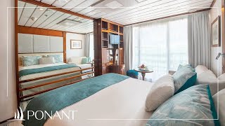 Balcony Stateroom (C) on board MS Paul Gauguin | PONANT