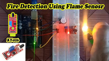 Fire Alarm Detection Using Flame Sensor KY-026