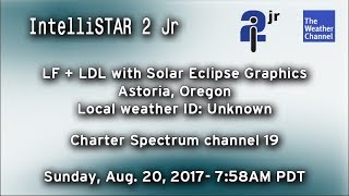 IntelliSTAR 2 Jr + LDL w/ Solar Eclipse Graphics- Astoria, OR- Aug. 20, 2017
