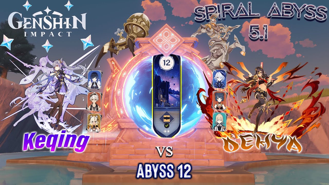 Abyss 12 VS Main DPS of temporary banner ( Keqing X Dehya )