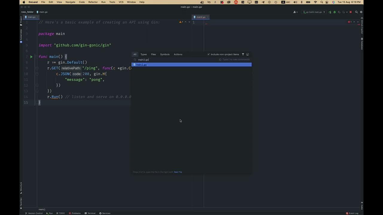 Golang gin vs echo framework && NoTalk YouTube