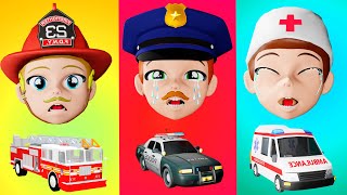 Baby Police Officer Don't Cry Song | Baby Baby Don't Cry | + More Lights Kids 3D