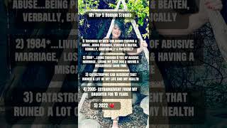 My Top 5 Horror Stories - #trend & 100% truth! #abusesurvivor #shorts