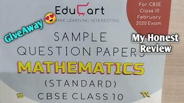 Educart sample paper for standard mathematics || CBSE CLASS 10 standard mathematics 2020