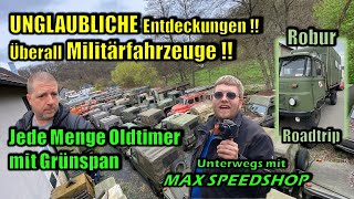 Unterwegs zu alten MILITÄRFAHRZEUGEN bei Philipp aus dem Hanfbachtal  TOUR mit Max @MaxCarshop