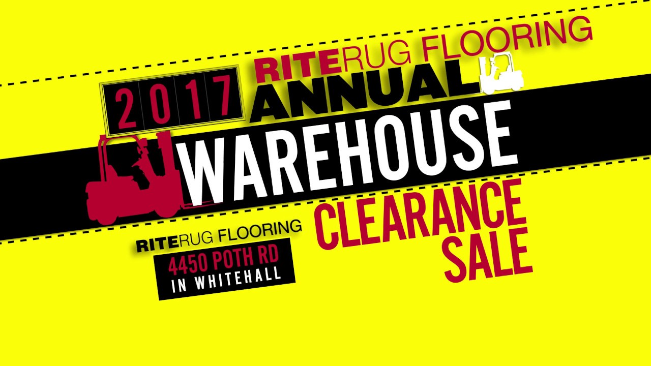 RiteRug 2017 Warehouse Sale YouTube