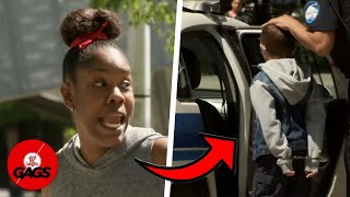 Kid arrested for robbing halloween candies... | Just For Laughs Gags